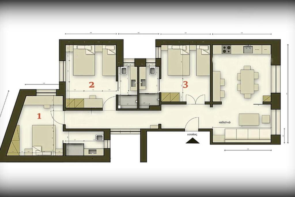 Athens Center Modern Apt In Art Nouveau Building Buitenkant foto